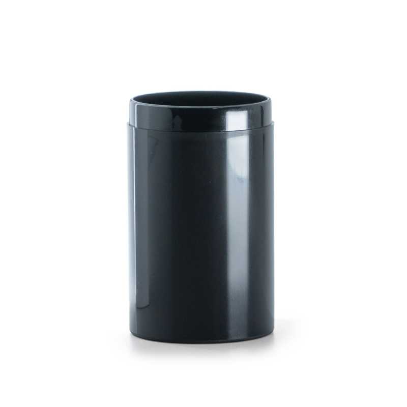 Frasco airless de plástico, negro, 30 ml