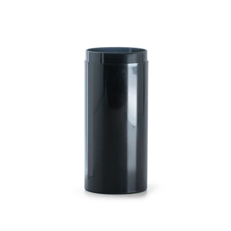 Botella airless de plástico negra, 50 ml