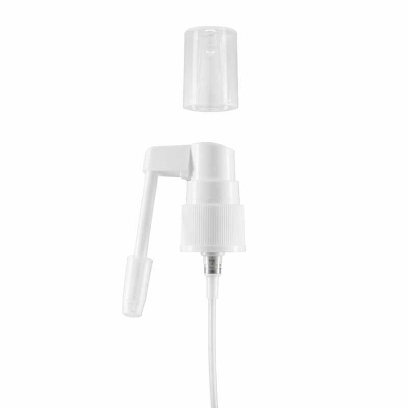 Dosificador spray para garganta blanco, 18/410