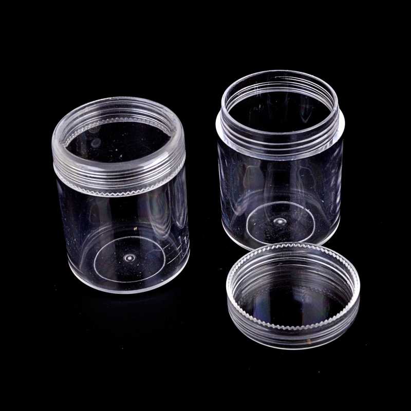 Tarro de plástico transparente, 15 ml