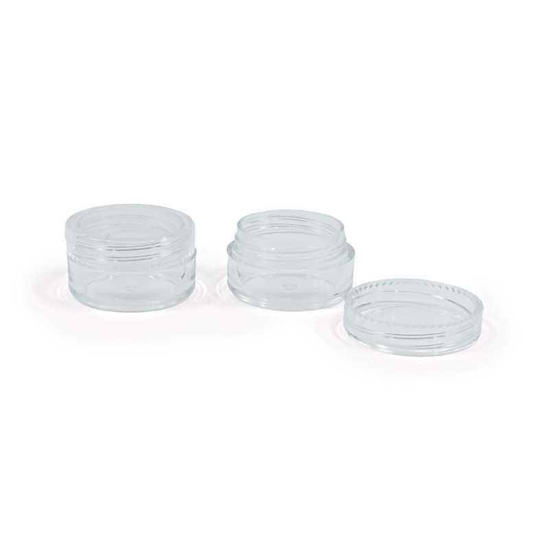 Tarro de plástico transparente, 5 ml