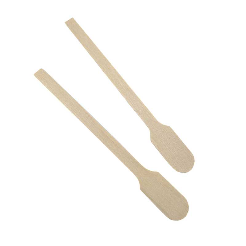 Espátula de madera para mezclar, 11 cm, 10 uds