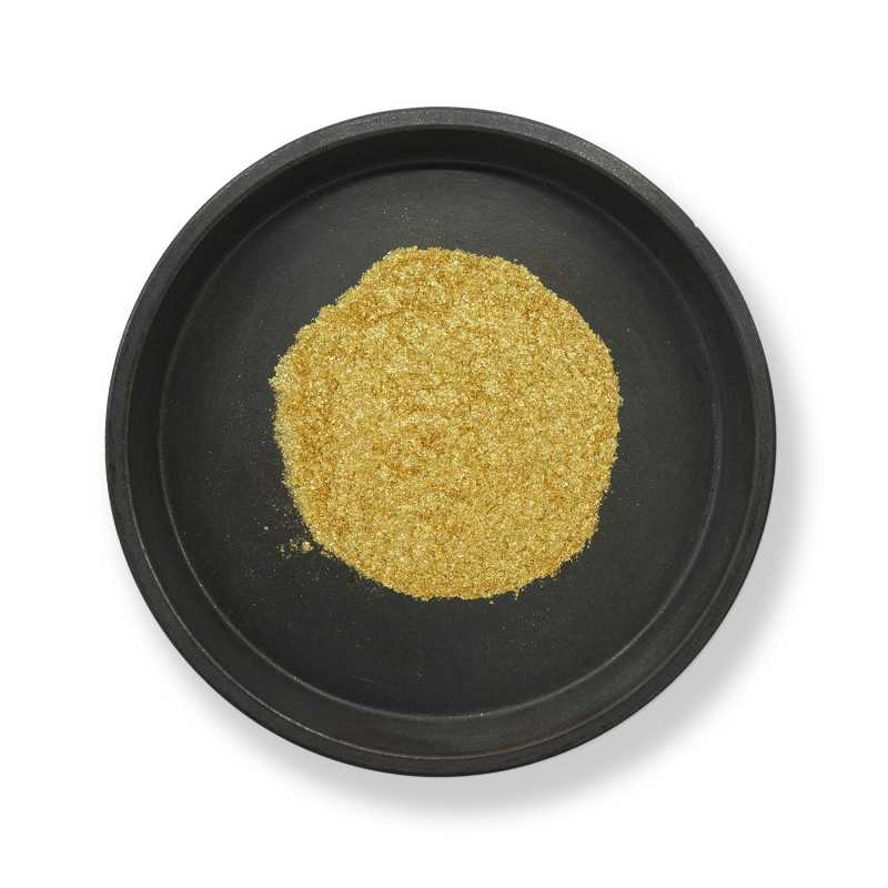 Purpurina cosmética ecológica, oro, 100 g
