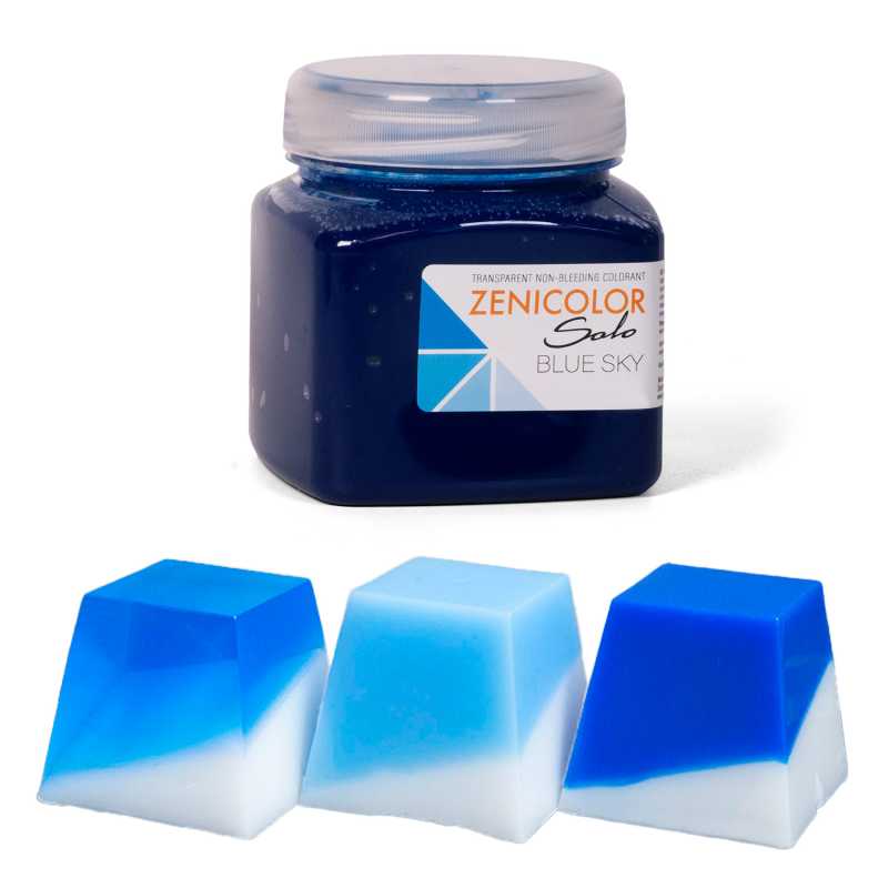 Colorante para base de jabón de glicerina, ZENICOLOR SOLO, Blue Sky, 250 g