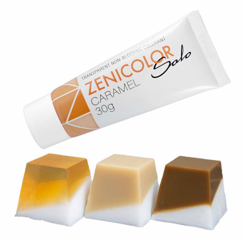 Colorante para base de jabón de glicerina, ZENICOLOR SOLO, caramelo, 30 g