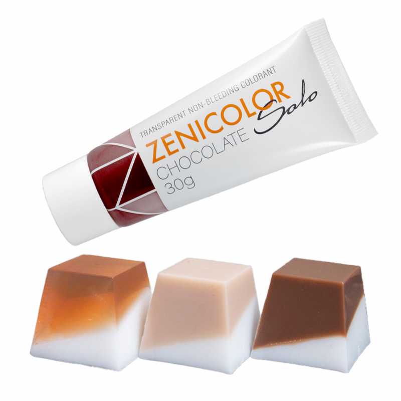 Colorante para base de jabón de glicerina, ZENICOLOR SOLO, chocolate, 30 g