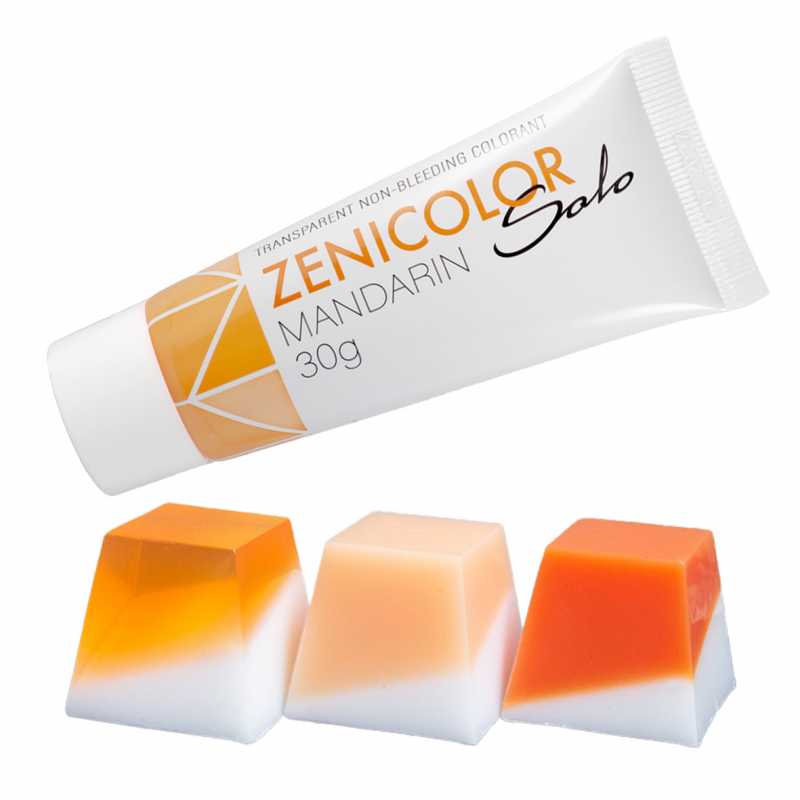 Colorante para base de jabón de glicerina, ZENICOLOR SOLO, mandarina, 30 g