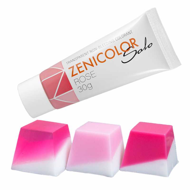 Colorante para base de jabón de glicerina, ZENICOLOR SOLO, rosa, 30 g
