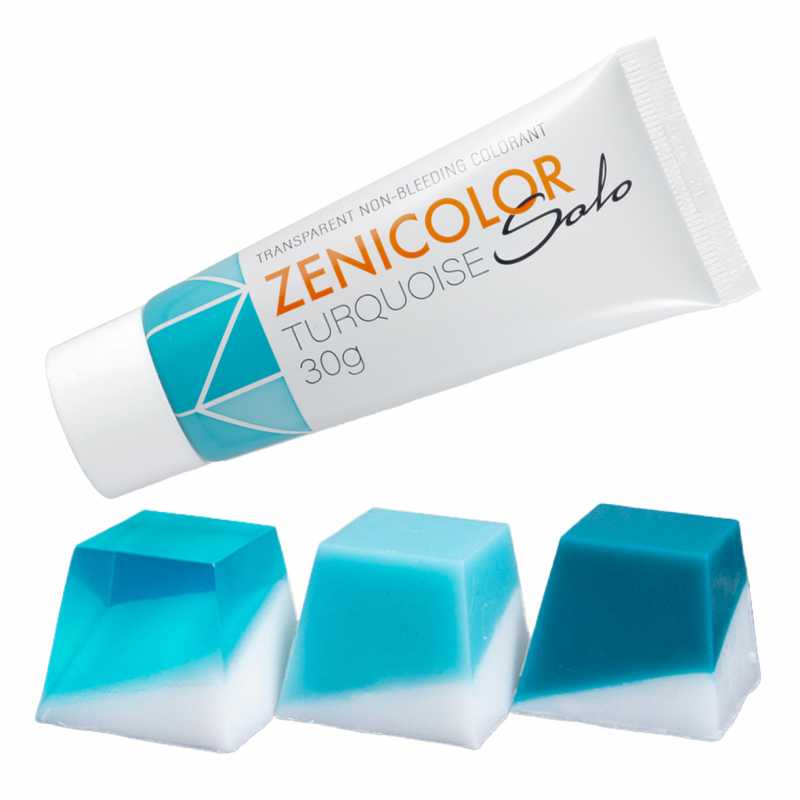 Colorante para bases de jabón Melt & Pour, ZENICOLOR SOLO, turquesa, 30 g