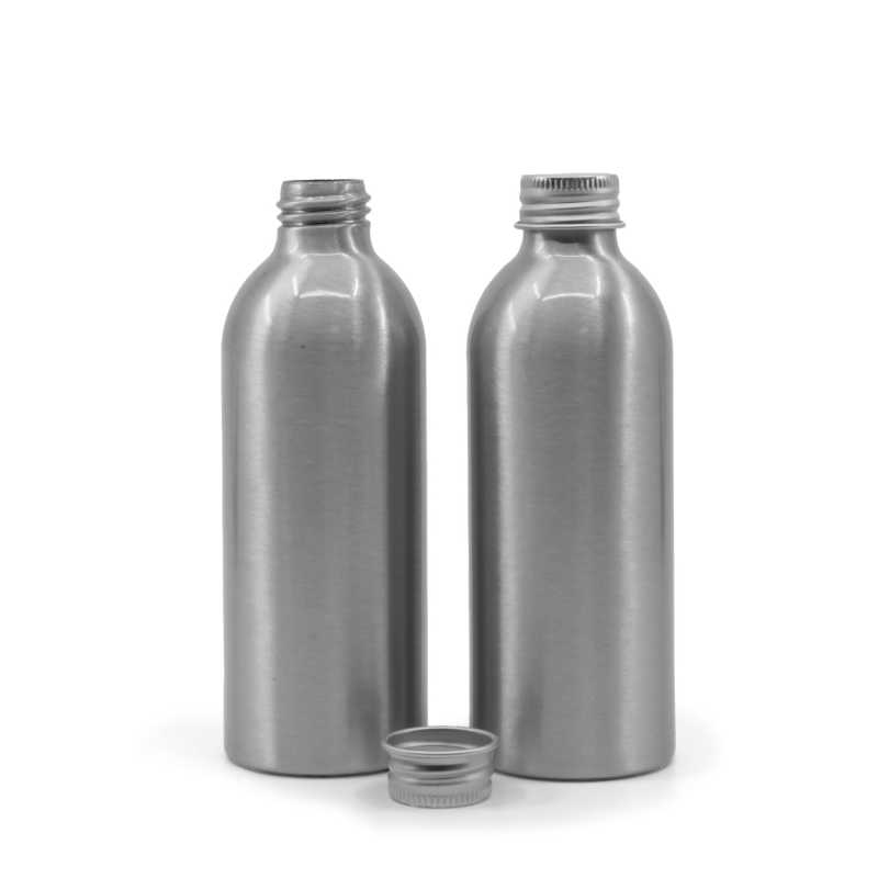 Botella de aluminio, tapón de aluminio, 200 ml