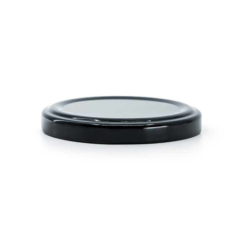 Tapa de aluminio negro para tarro