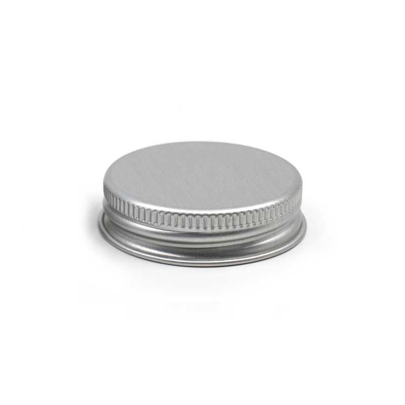 Tapa de aluminio, plateada, 45 mm