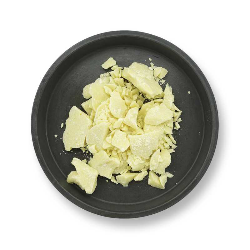 Manteca, cacao, natural, sin refinar, 100 g