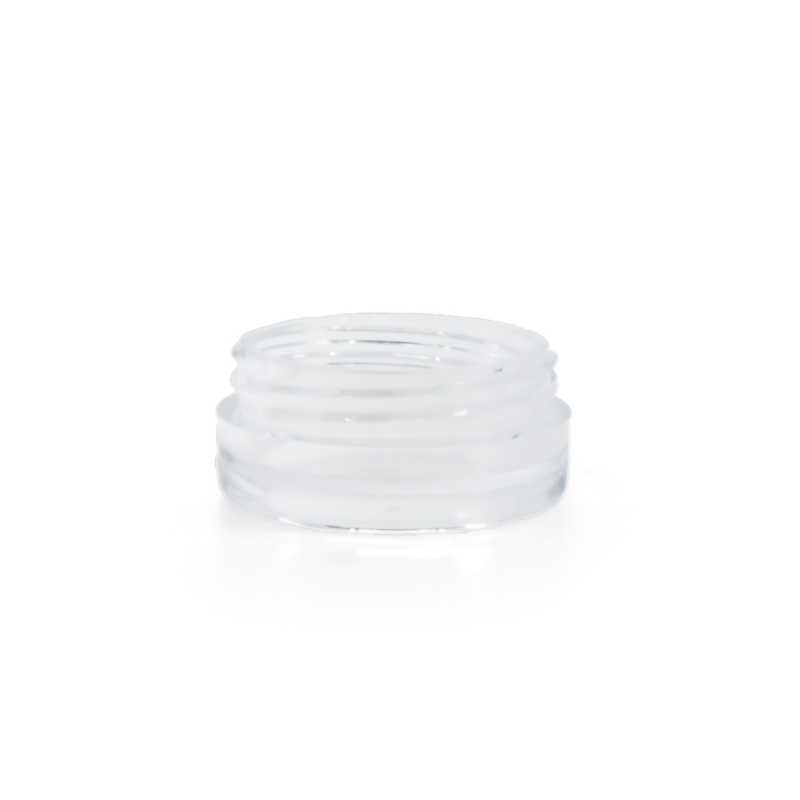 Tarro cosmético de plástico transparente, 3 ml