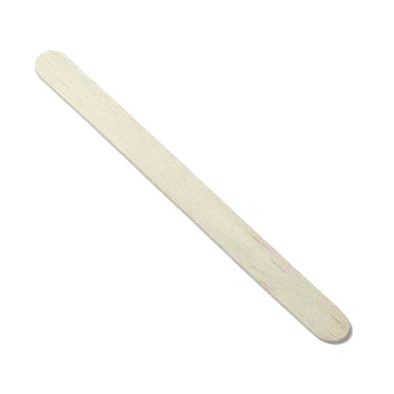 Espátula cosmética, de madera, redondeada, 11,5 cm, 50 uds