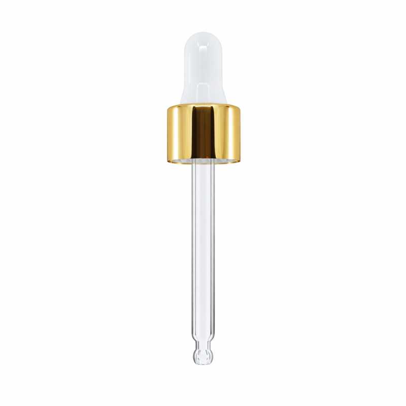 Gotero, blanco dorado, 71 mm