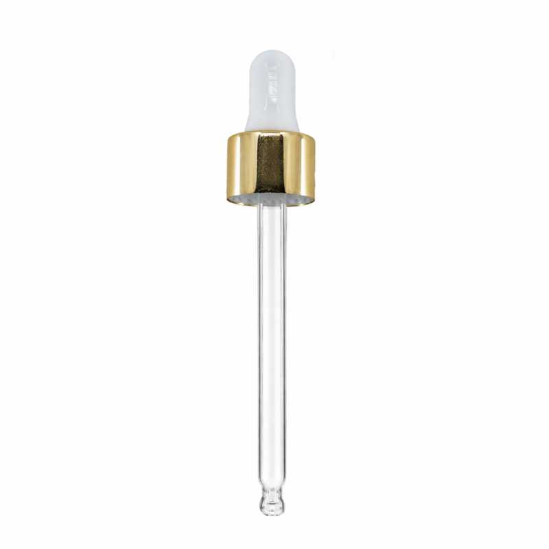 Gotero, blanco dorado, 84 mm