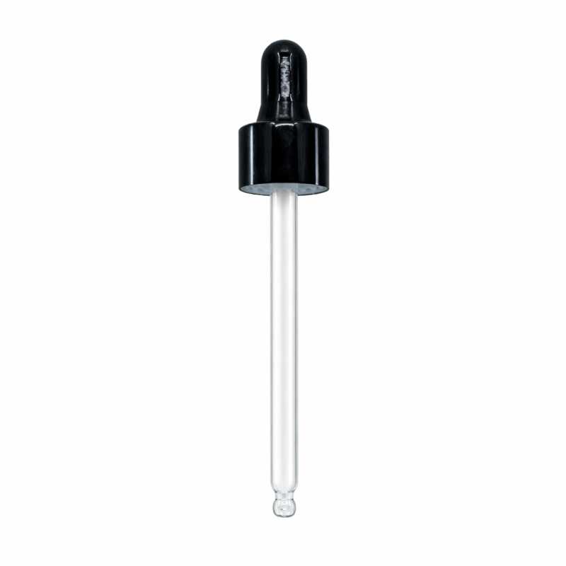 Gotero, negro brillante, 103 mm