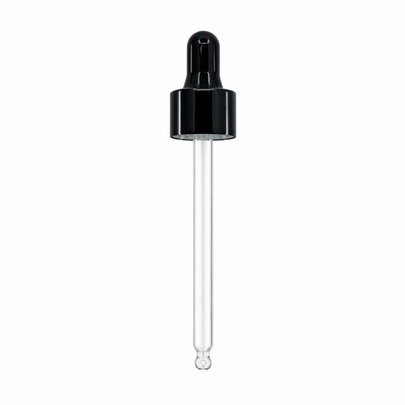 Cuentagotas, negro brillante, 71 mm