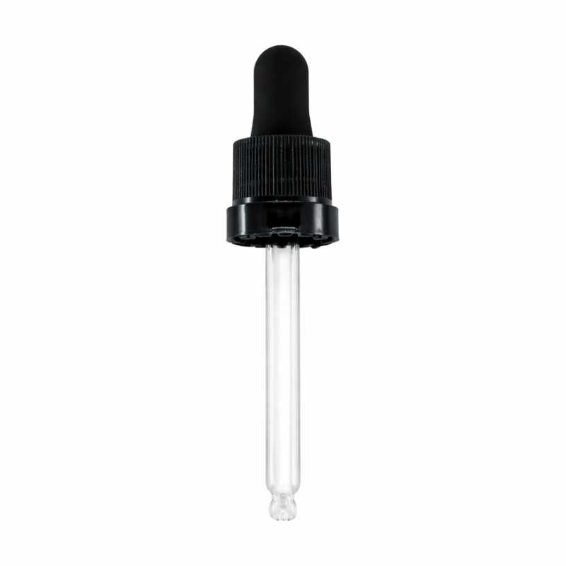 Obturador cuentagotas, negro mate, 71 mm