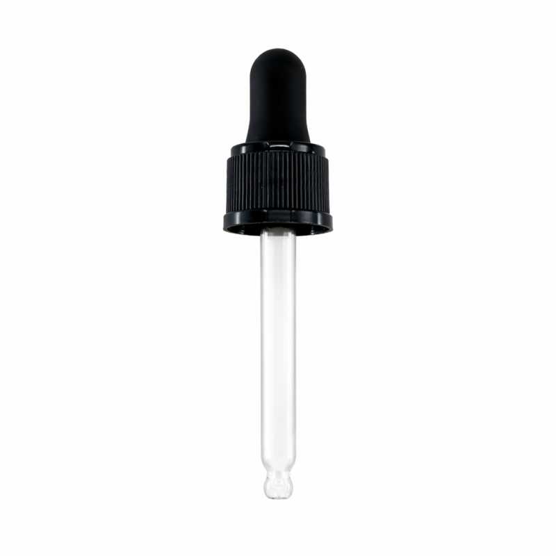 Cuentagotas, negro, 71 mm