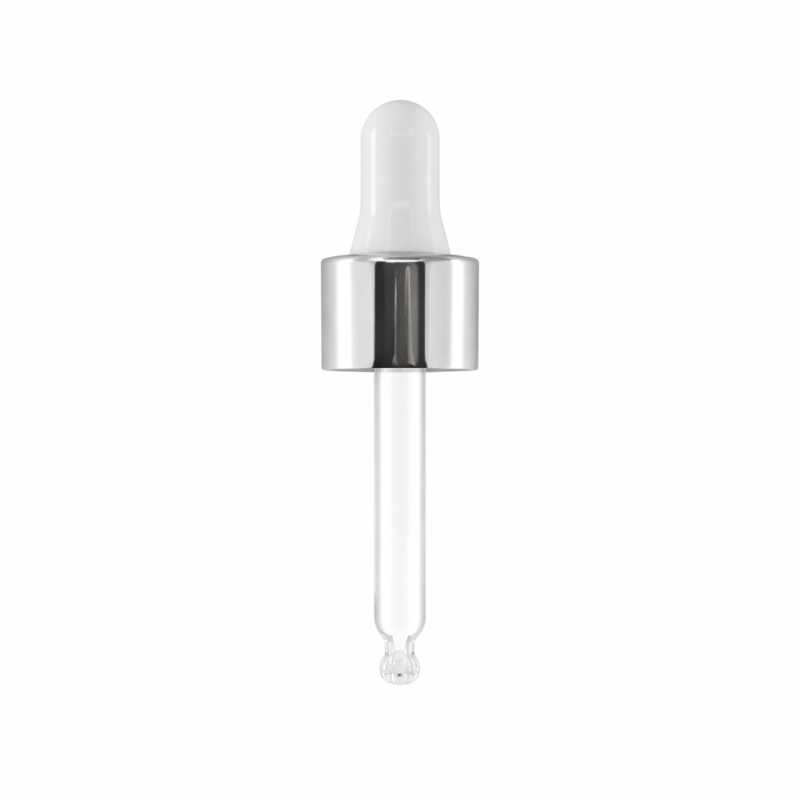 Cuentagotas, plata brillante, 56 mm