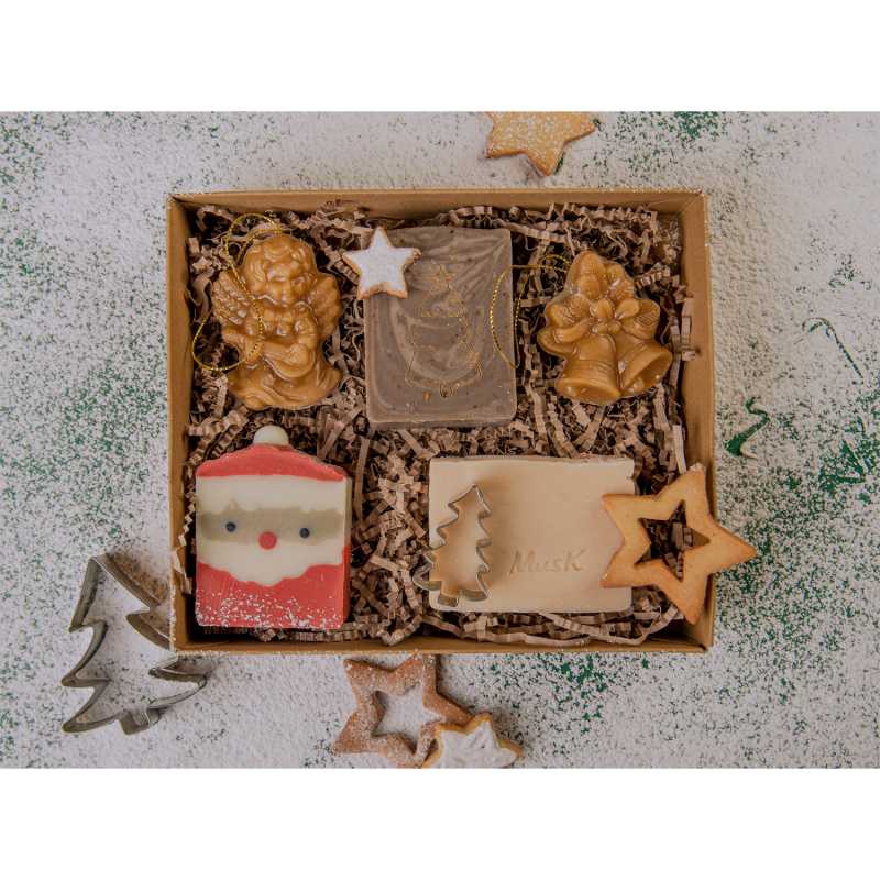 Set de regalo de jabones de Navidad, musk