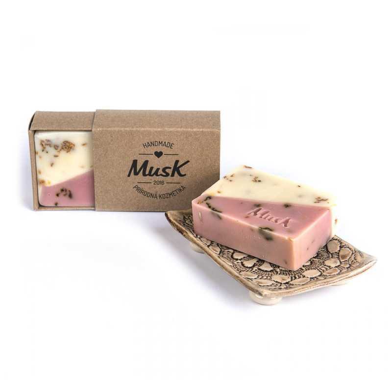 Jabón, Musk, rosa, 100 g