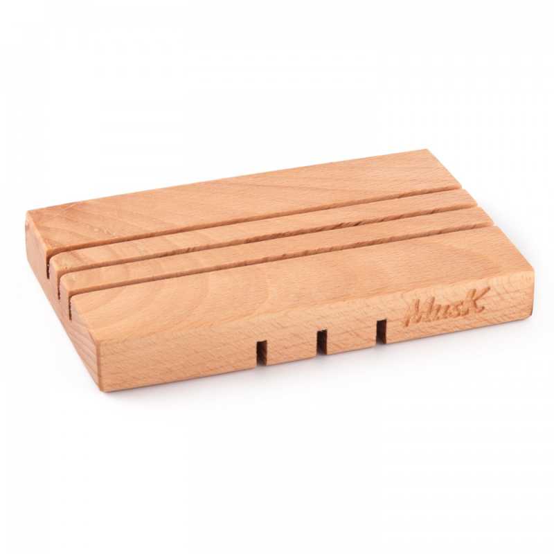 Jabonera, madera, plana