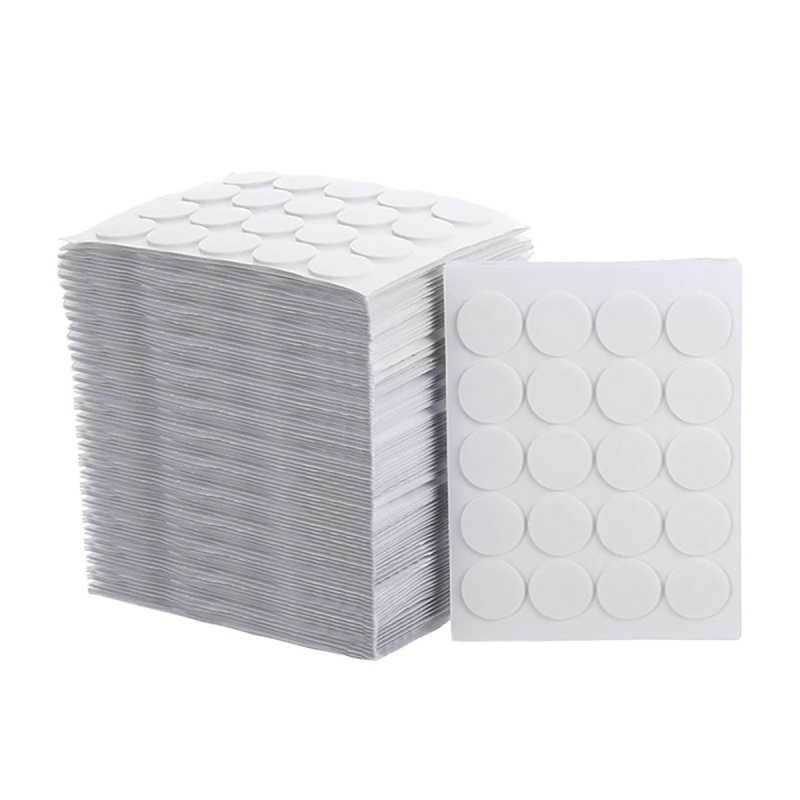 Adhesivo de doble cara para mecha de vela, 1,5 cm, 20 uds