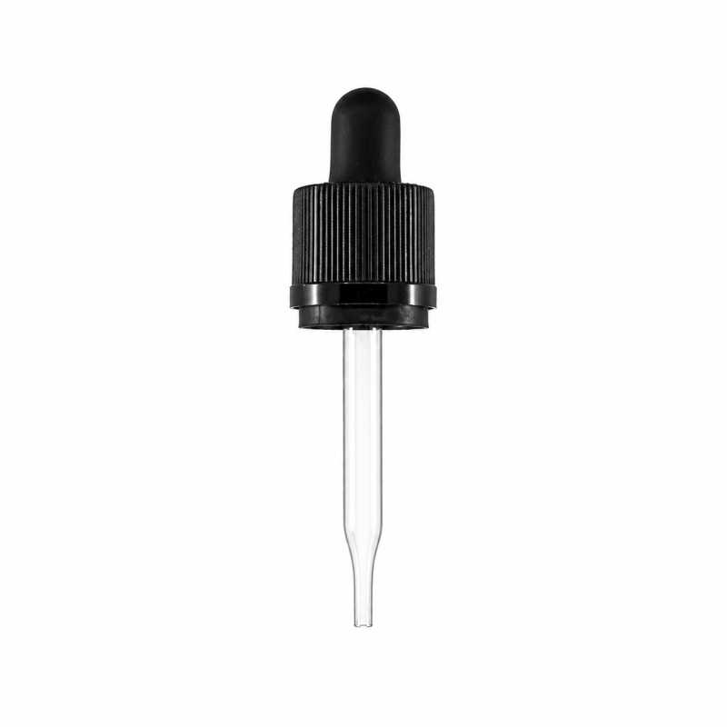 Pipeta con anillo de seguridad, negra, 59 mm