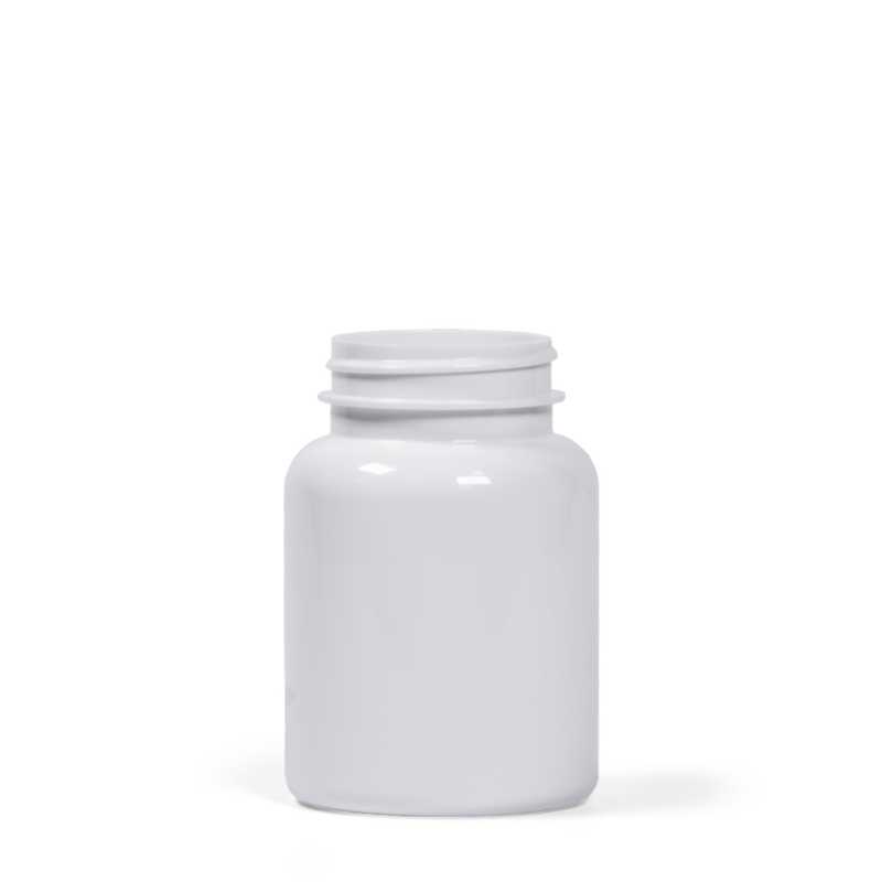 Envase plástico para pastillas, blanco, 150 ml