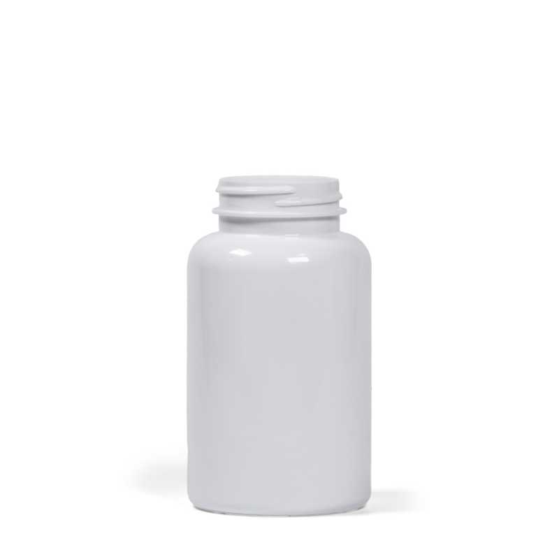 Envase de plástico para comprimidos, blanco, 250 ml
