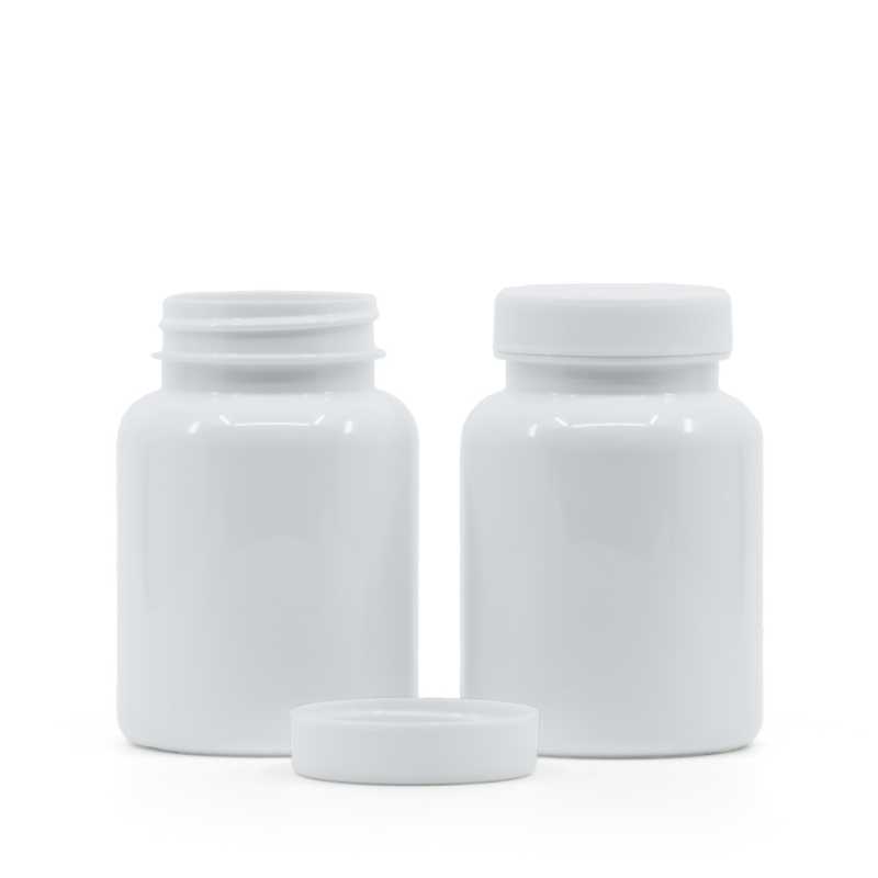 Envase para pastillas, plástico, blanco, 150 ml