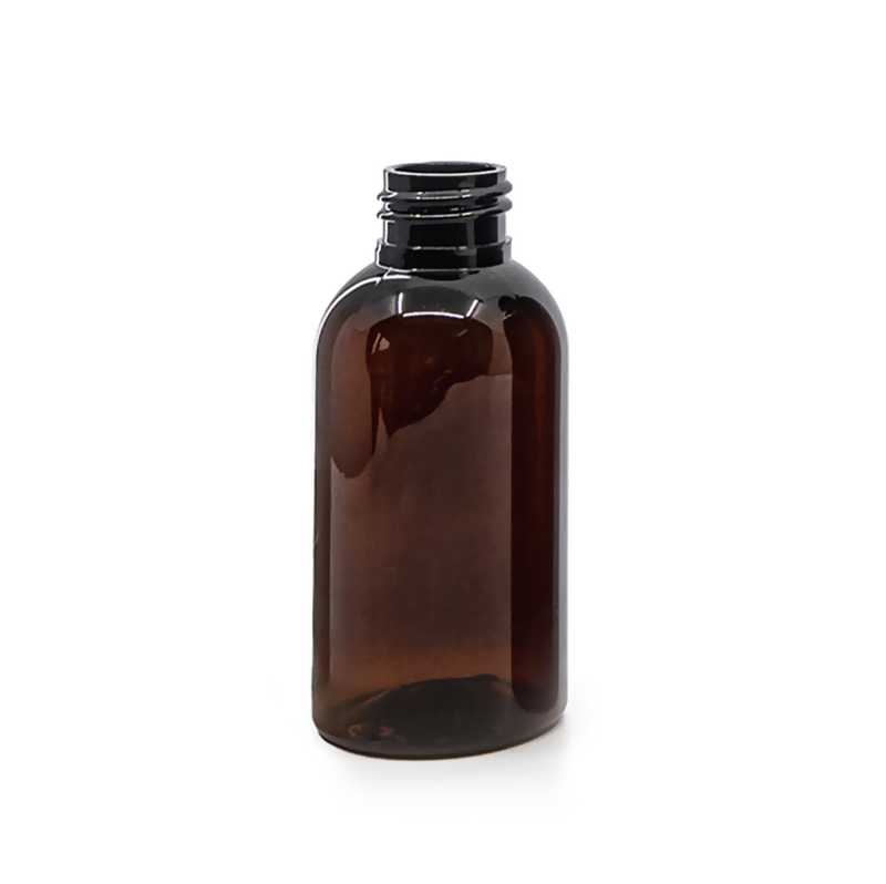 Botella de plástico ámbar, 24/410, 100 ml, 360 uds