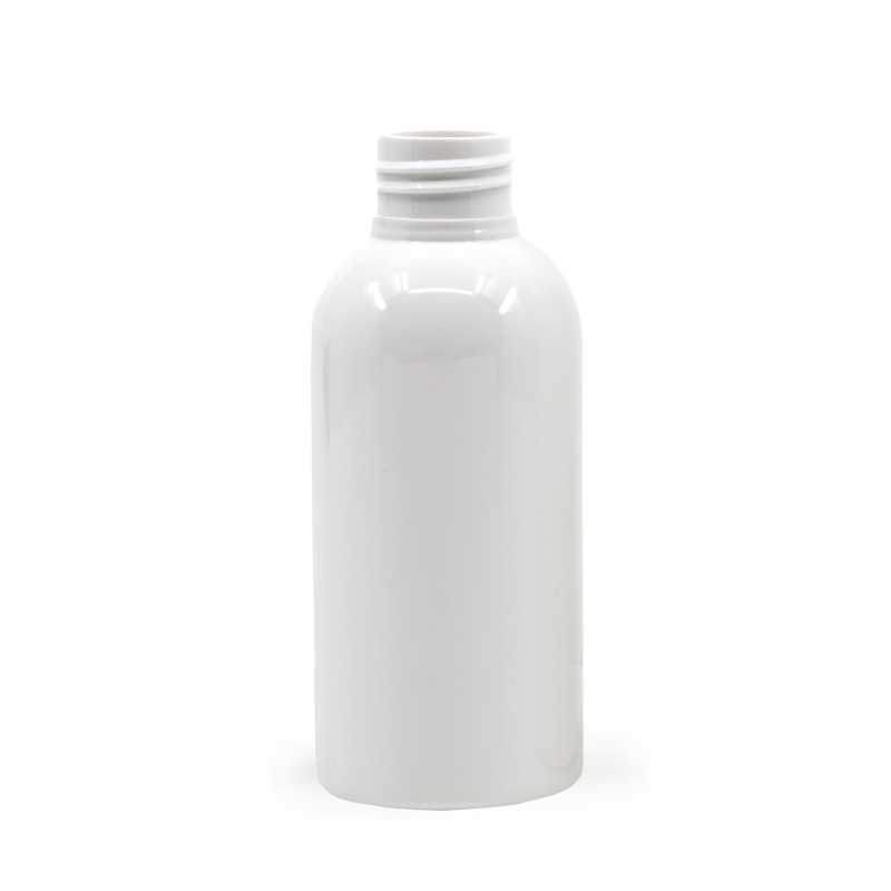 Botella de plástico blanca, 150 ml, sin cierre