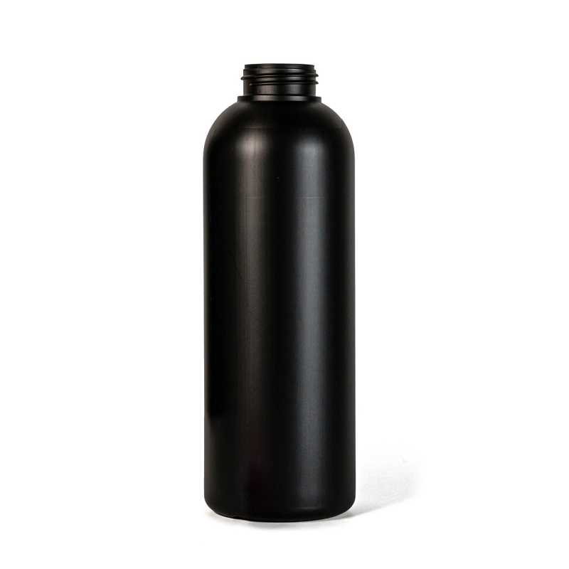 Botella de plástico, negra, 1 l