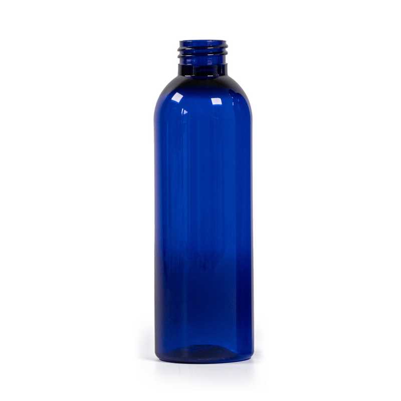Botella de plástico azul, 200 ml, sin cierre