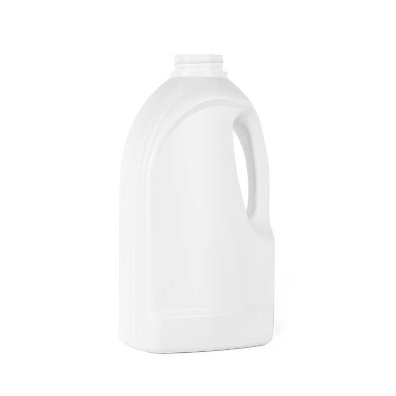 Botella de plástico, detergente, blanca, 1,5 l