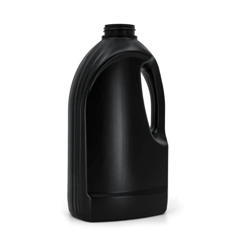 Botella de detergente de plástico, negra, 1,5 l