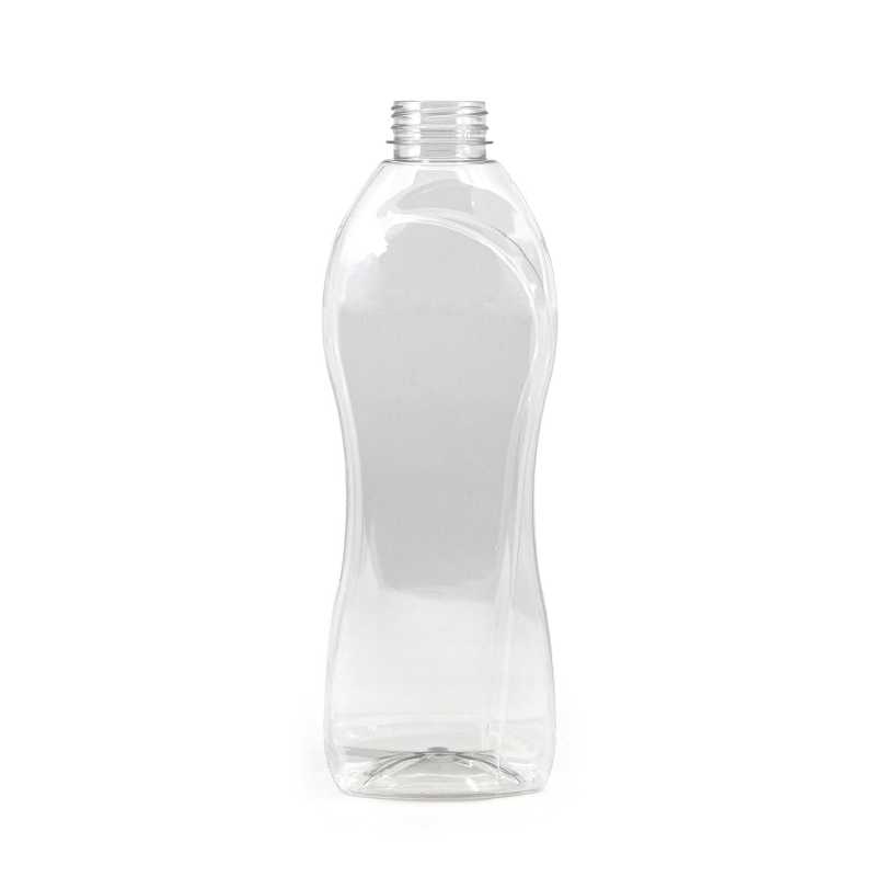 Botella de plástico, detergente, transparente, 1 l