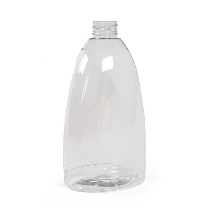 Botella de plástico transparente para jabón, 28/410, 500 ml