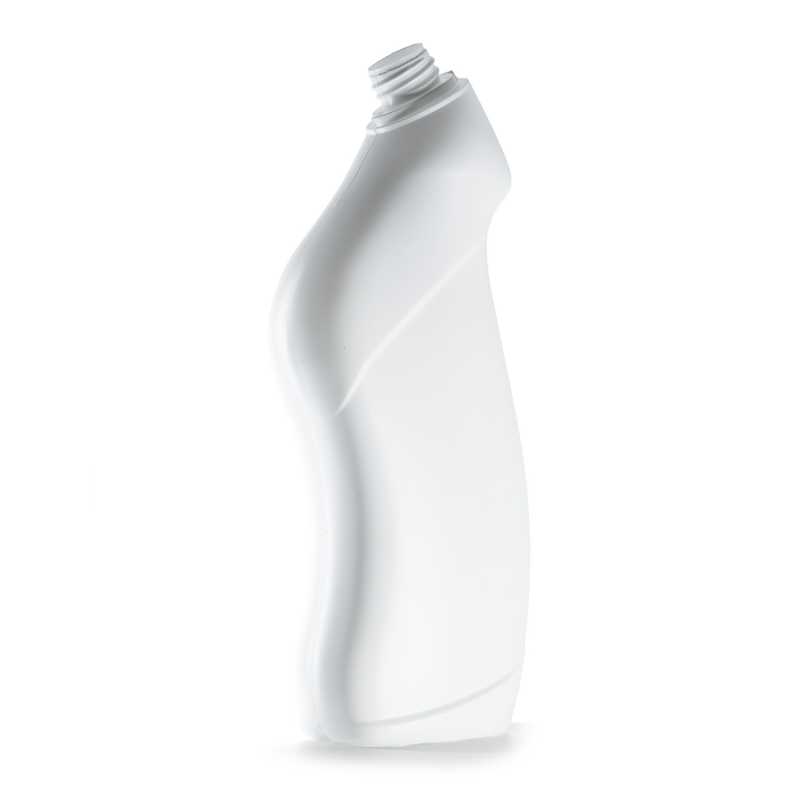 Botella plástica, limpiador de inodoros, blanca, 750 ml