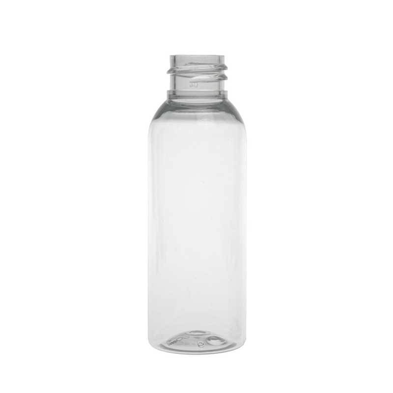Botella de plástico, transparente, 50 ml