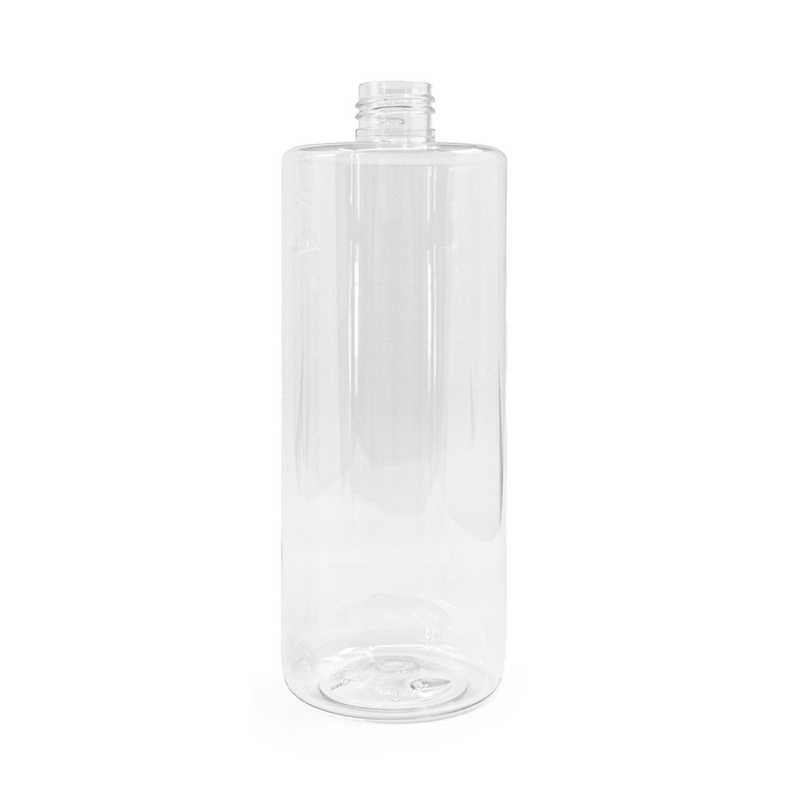 Botella de plástico transparente, 24/410, 500 ml