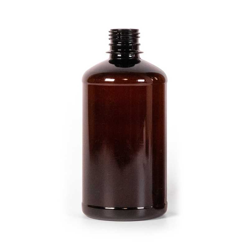 Botella de plástico marrón, 500 ml