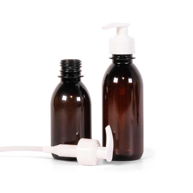 Botella de plástico, bomba, 200 ml