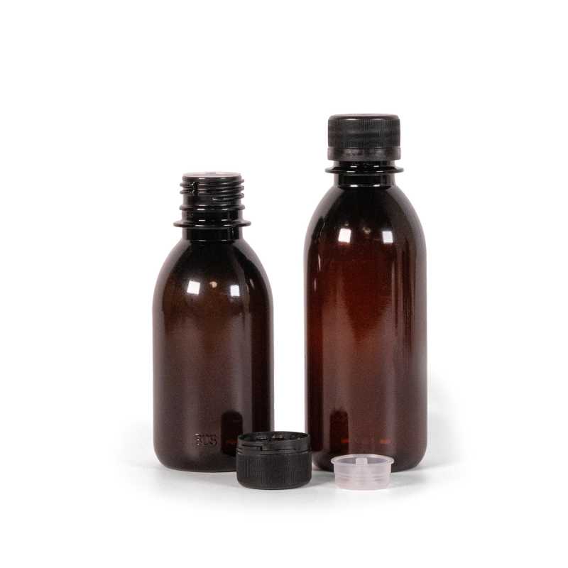 Botella de plástico con cuentagotas, 150 ml