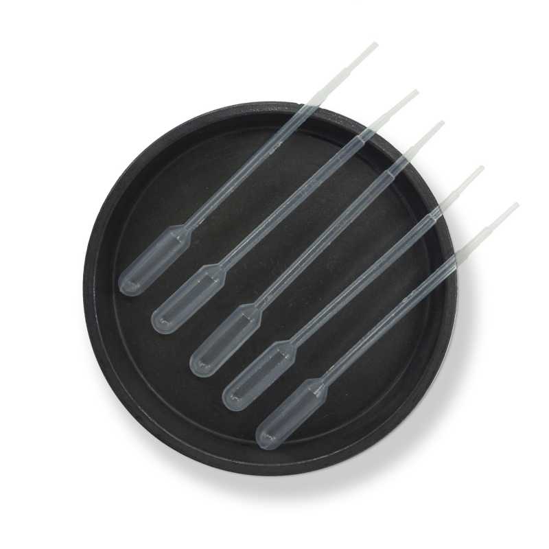 Pipeta de plástico con escala graduada, 5 ml, 100 ud