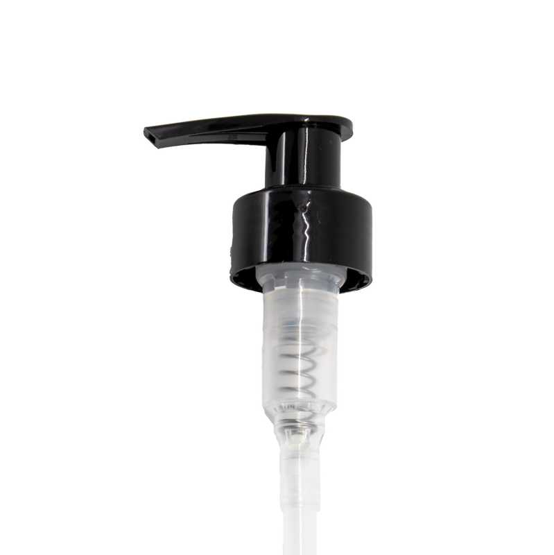 Bomba plástica loción, negra, 28/410